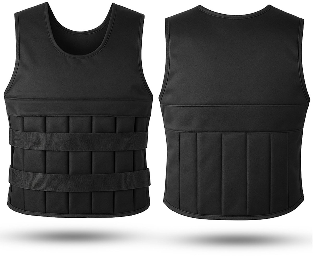 Dailygoods- Gewichtsvest 10 kg - Verstelbaar gewichtsvest - Uitneembare gewichten - Trainingsvest voor krachttraining - Cardio - Comfortabel ontwerp