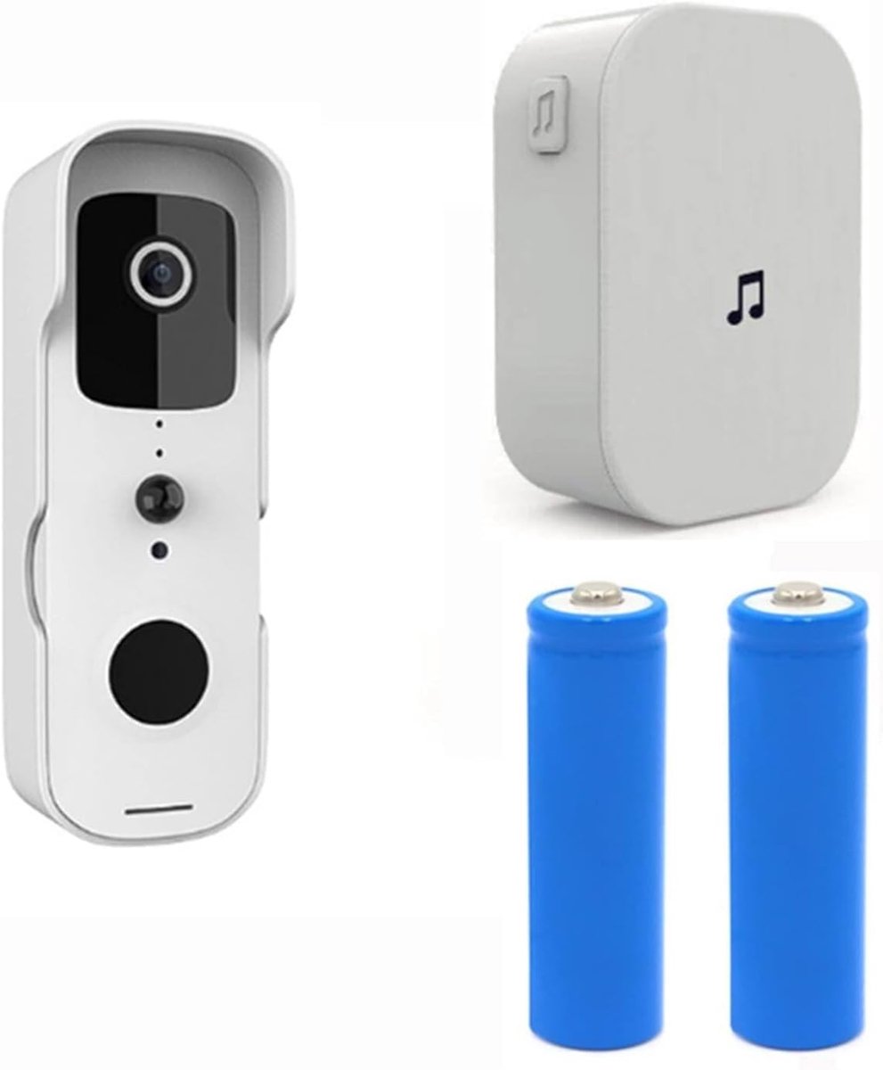 Videodeurbel - Slimme camera - Huisbeveiliging - Waterdicht ontwerp - 50 meter bereik - Wit