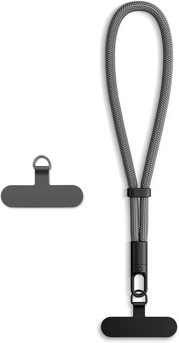 Verstelbare Telefoon Lanyard voor Handen, Korte Telefoonkoord en Polsband voor Smartphone Gebruik