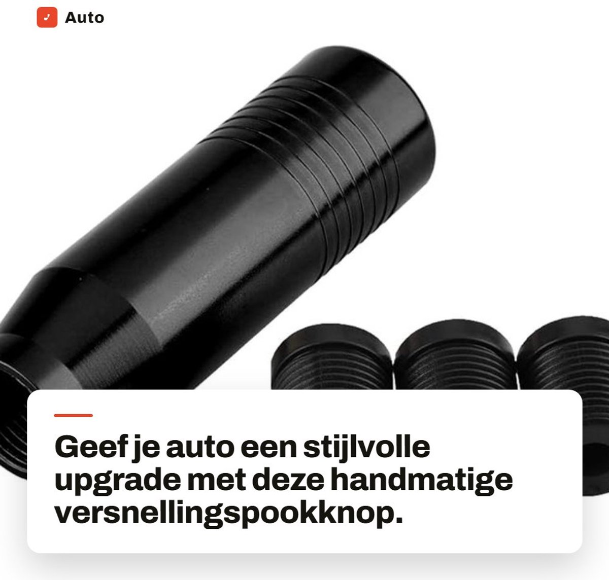 Solidchoice - Auto versnellingspookknop - Aluminium handgreep - Eenvoudige installatie - Zwart - Universel schakelhendel - Geschikt voor handmatige aut...