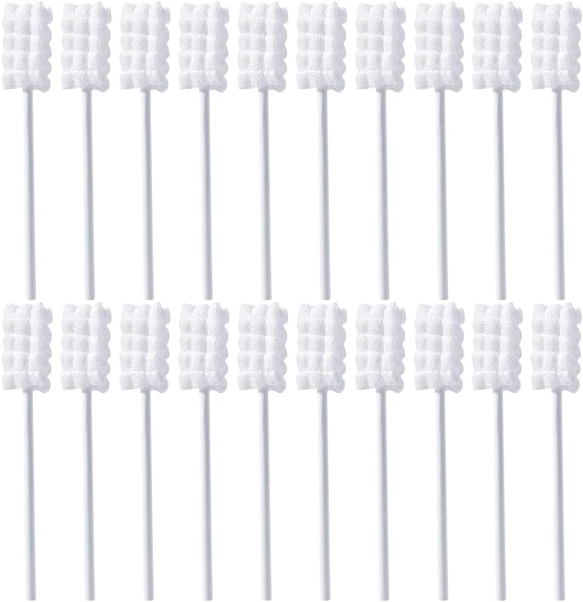 SnelShoppen - 20 Stuks Sterilized Disposable Baby Tongue Cleaner en Baby Tandenborstel - Zacht, Absorberend, Voor Mondverzorging van Pasgeborenen en K
