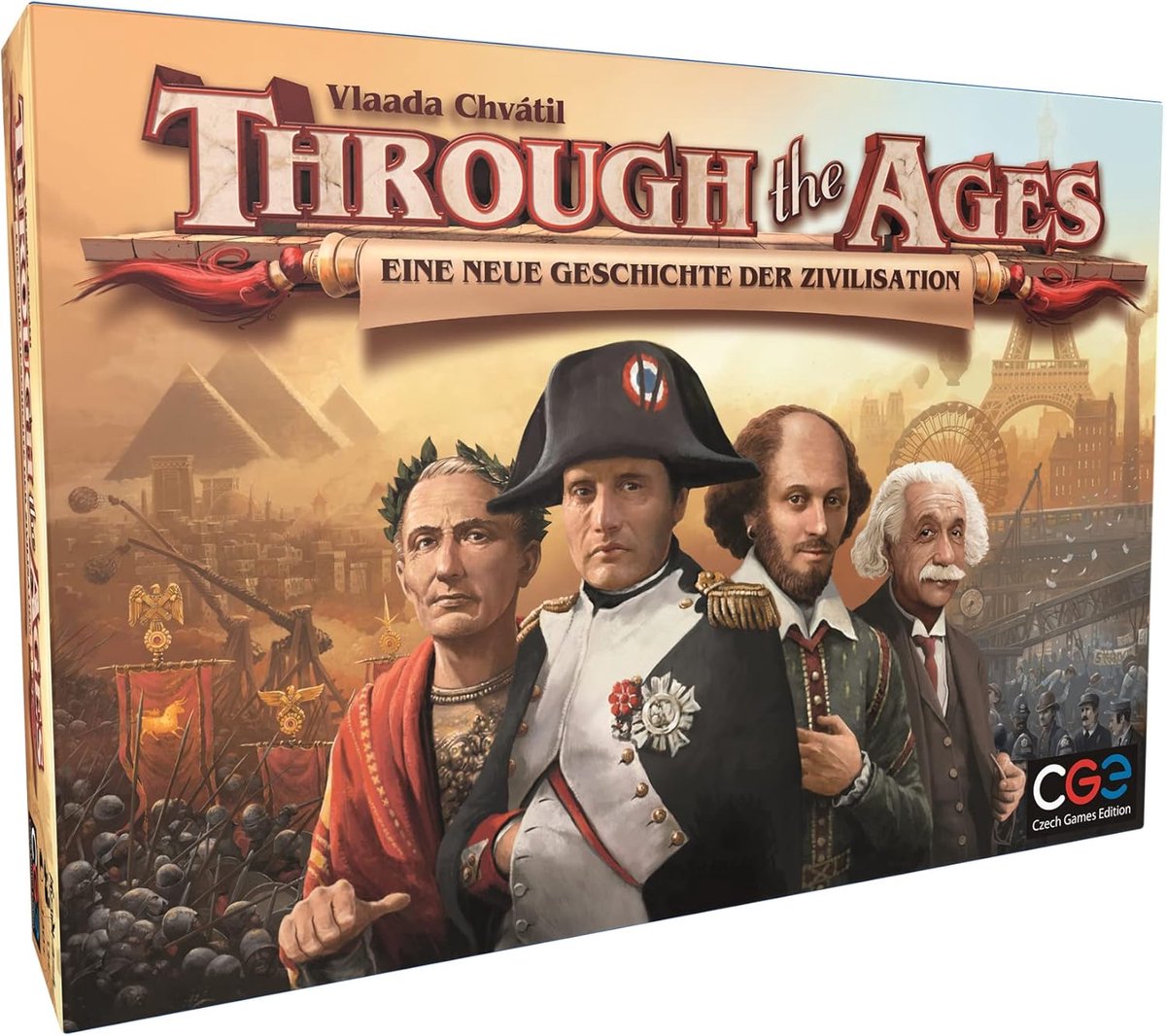 SnelShoppen - Through The Ages: Strategie Bordspel - Bouw Je Eigen Beschaving - Voor 2-4 Spelers - Vanaf 14 Jaar - Duits - Civile Management Game