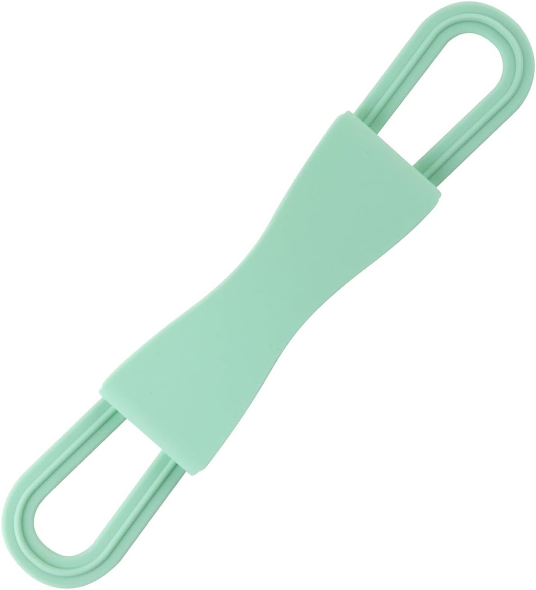 SnelShoppen - Silicone Hand Loop Holder voor E-Readers en Tablets - Ergonomische Leesbeugel - 4.7-8 Inch - Matcha Groen - Comfortabel en Ondersteunend