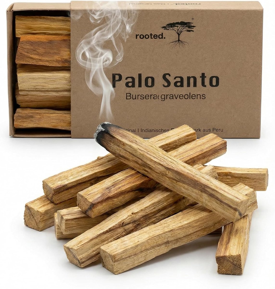 SnelShoppen - Palo Santo Hout - Sacred Wood uit Peru - 100% Duurzaam en Gecontroleerd - Perfect voor Meditatie, Cleansing Rituelen, Aromatherapie