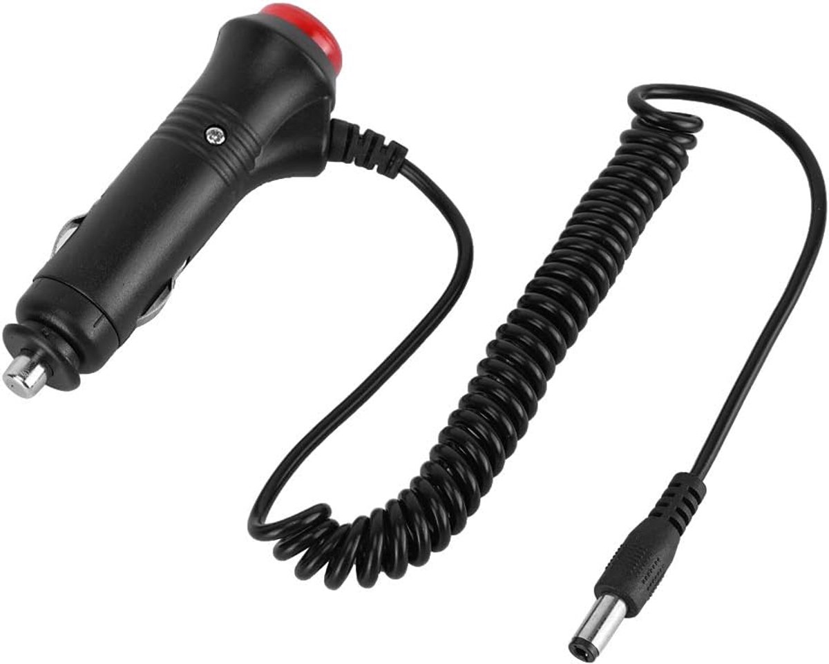 SnelShoppen - 12V-24V Auto/Motor Flessenaansteker Adapter Kabel met Aan-Uit Schakelaar en Zekering voor Universele Verbinding