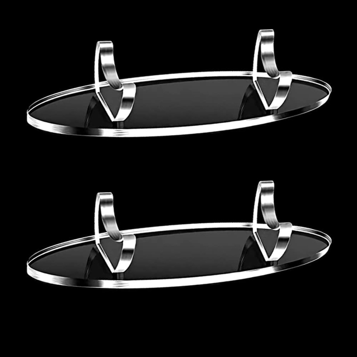 SnelShoppen - 2 Stuks Acryl Penhouder Displaystandaard, Make-up Borstel Rek, Acryl Bureau Accessoires, Fountain Pen Display Rek (Wit)