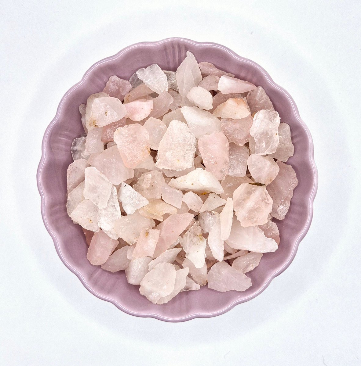 Crystal Rose Quartz Raw Chips Gemstone 0,5-1,5cm