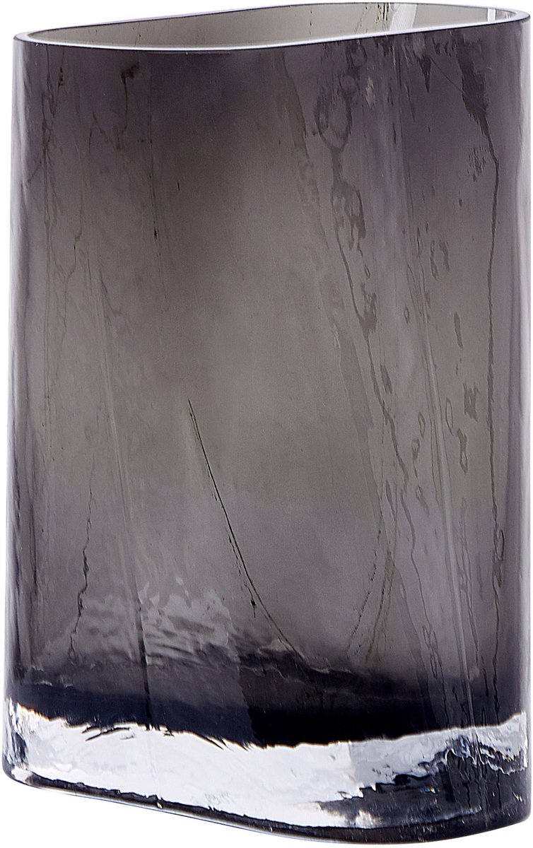 MITATA - Decoratieve vaas - Donkergrijs - Glas