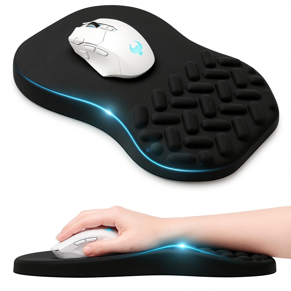 Dailygoods - Ergonomische Muismat met Palmsteun en Massagestuds