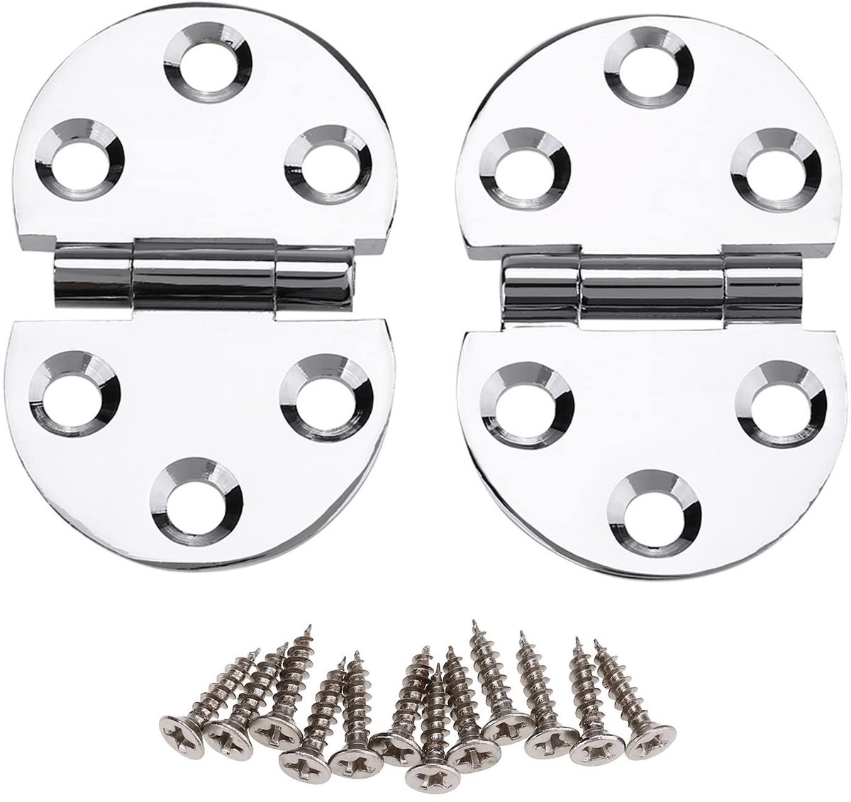 Dailygoods - Soft Close Scharnieren - 180 Graden Scharnieren - Voor Drankkasten - Koper - Perfect voor Opklapbare Tafelbladen - Ideaal voor Naaimachin...