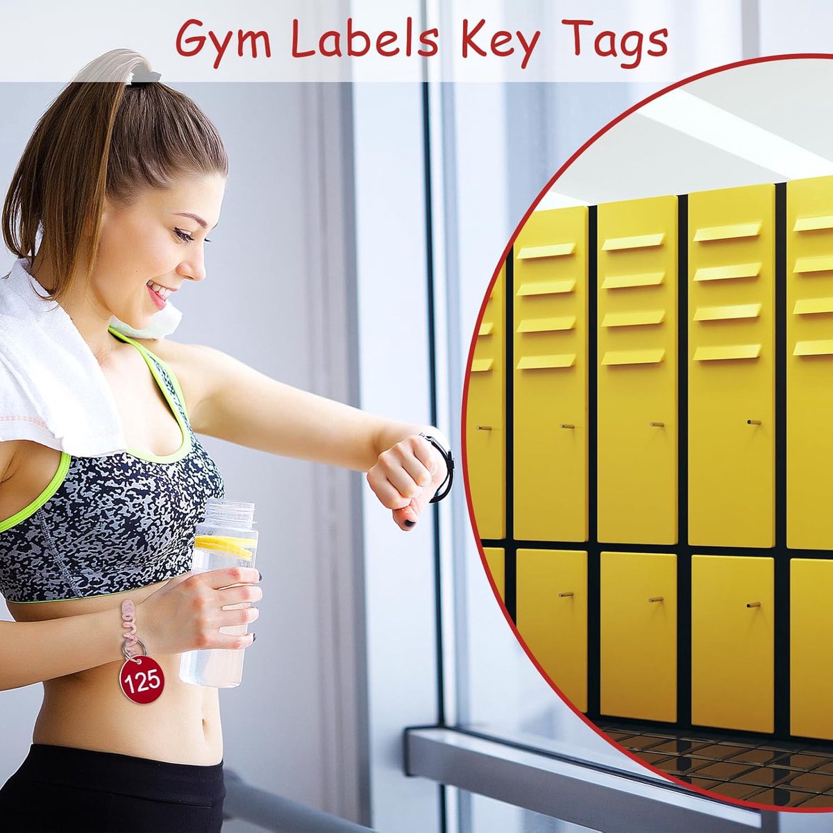 SnelShoppen - 200 Stuks Plastic Tafelnummer Labels, Waterproof, Klein, Met Gat voor Gebruik in Hotels, Scholen, Restaurants, Rood, Ideaal voor Feesten