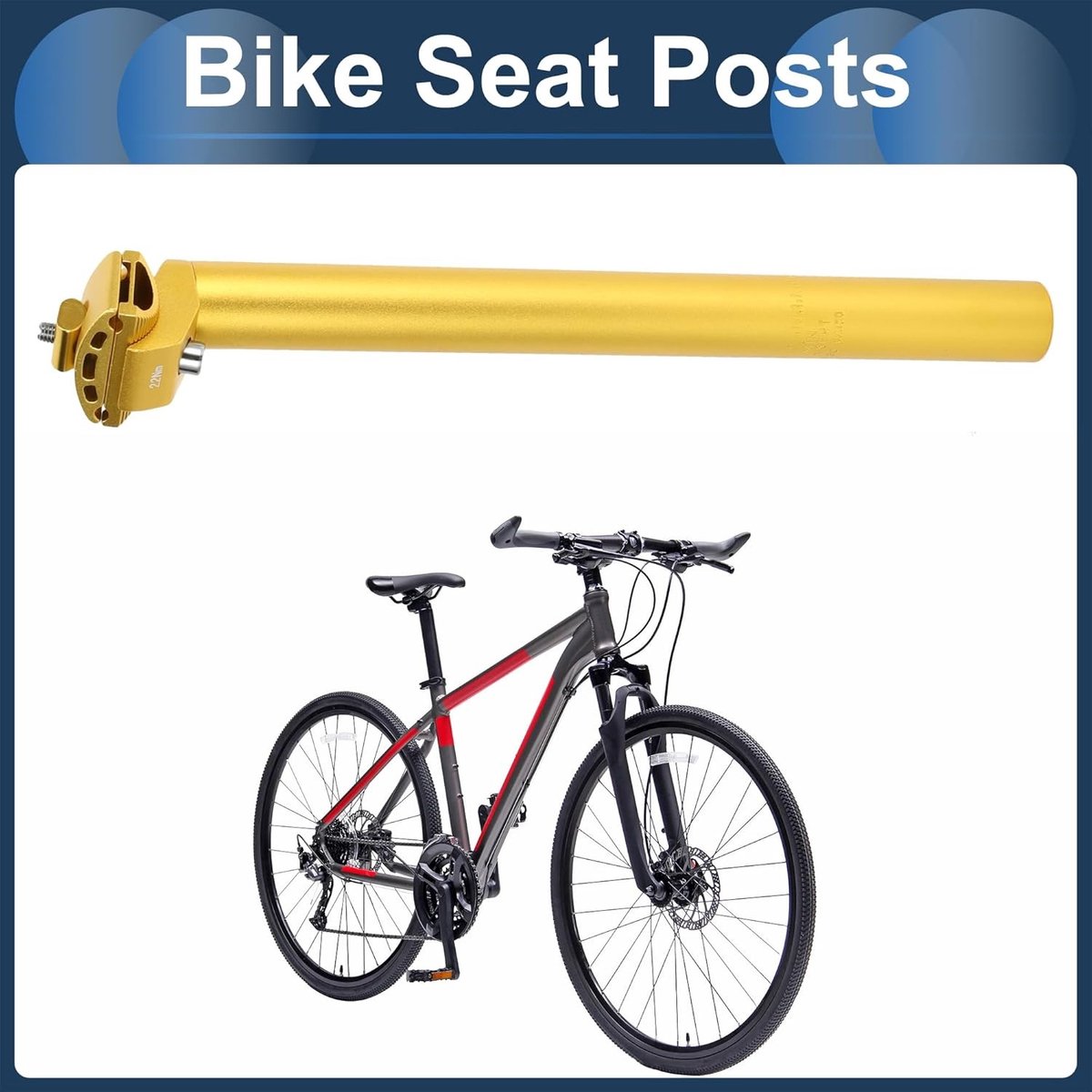 Extra lang fietszadel 30,9 x 350 mm, aluminiumlegering, verstelbare hoek, comfortabel en duurzaam