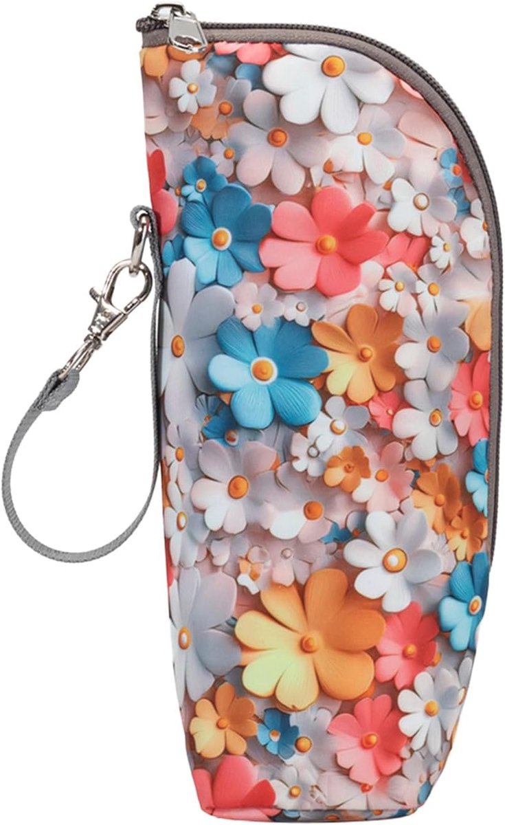 SnelShoppen - Insulated Baby Bottle Bag - Thermische Flessenhouder voor Borstvoeding - Lichtgewicht, Klein, Chrysantvorm - Perfect voor Reizen, Thuis,