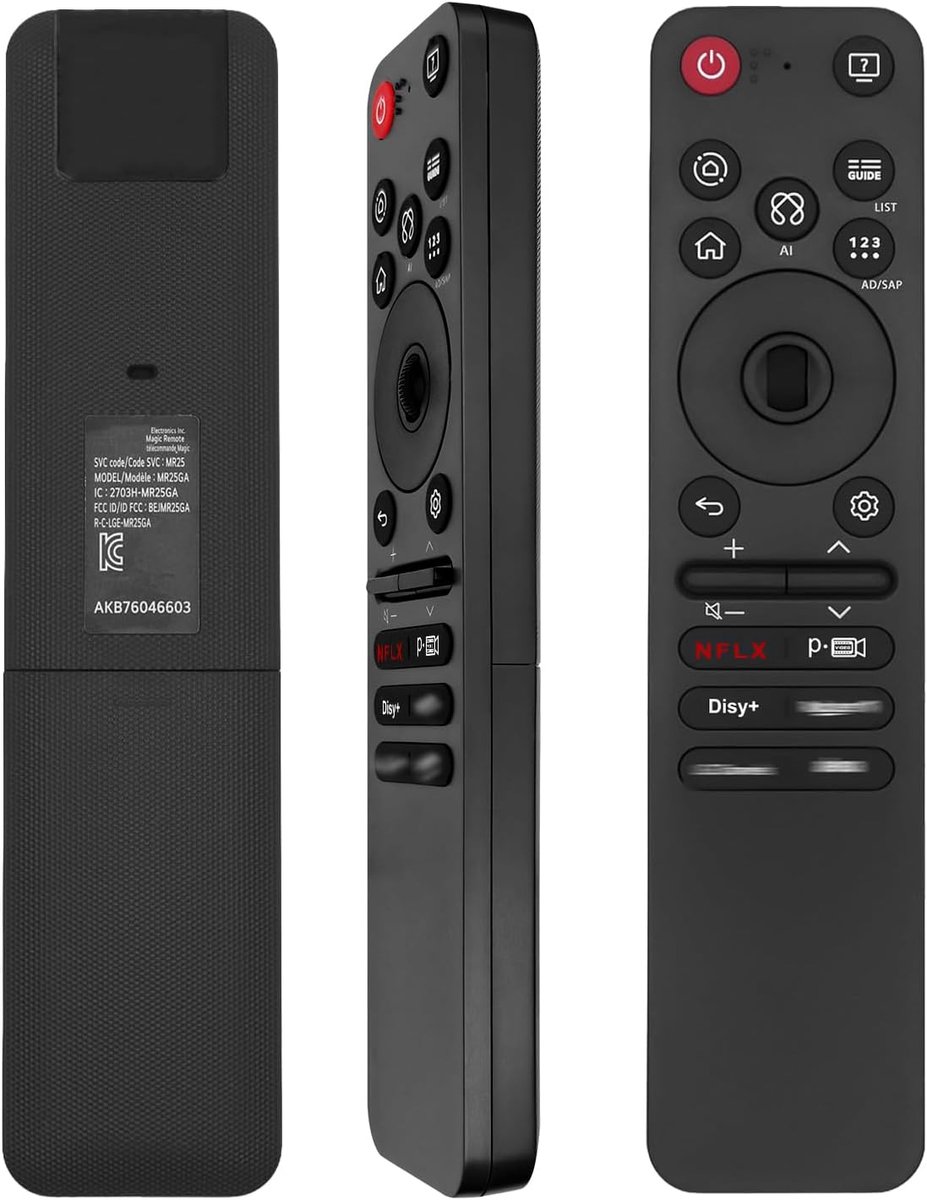 SnelShoppen - Vervangende Afstandsbediening voor LG TV's - Universele Afstandsbediening Compatibel met OLED, QNED, UHD, LED en LCD - Geschikt voor 202