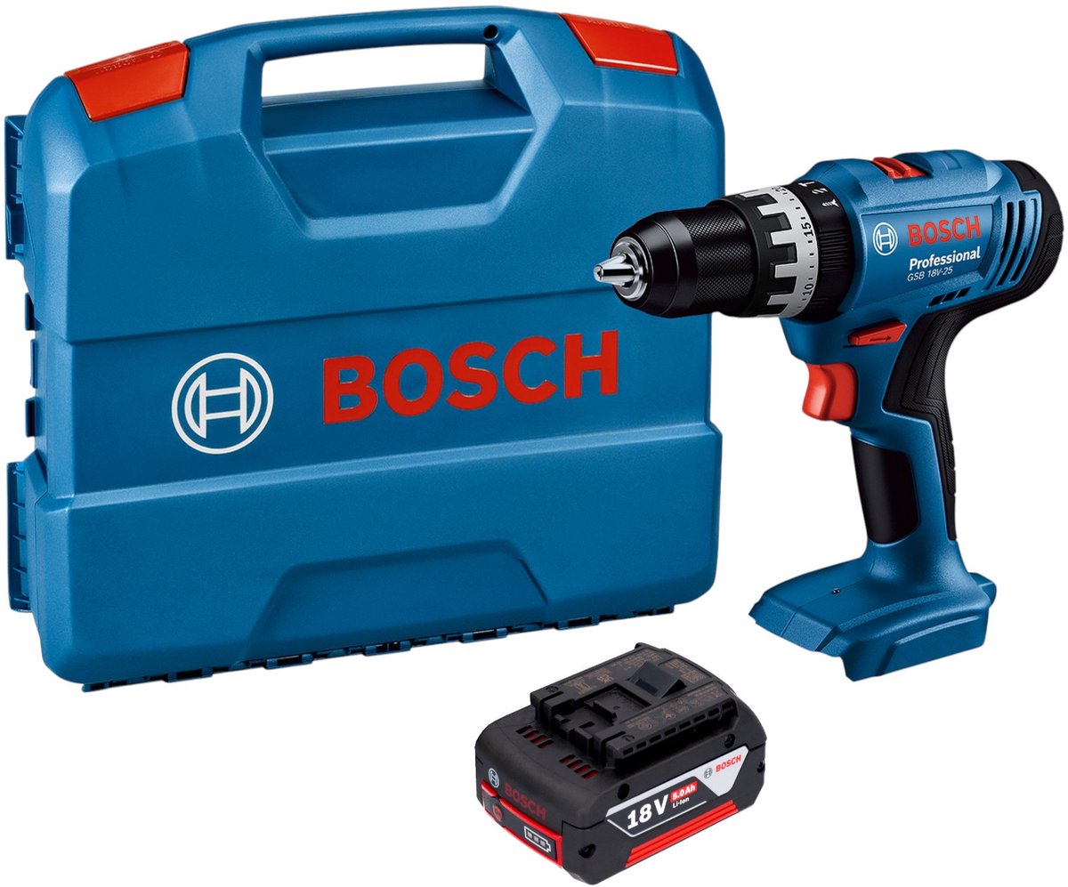 Bosch GSB 18V-25 Professional accu-slagboormachine 18 V 56 Nm ( 06019K9300 ) Solo - zonder accu, zonder lader