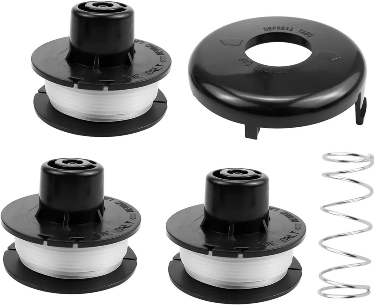 SnelShoppen - Vervangende Spool Line voor Trimmers 10-15 Inch - Compatibel met Diverse Toro Modellen - Inclusief Spool, Spring en Cap - Tuinaccessoire