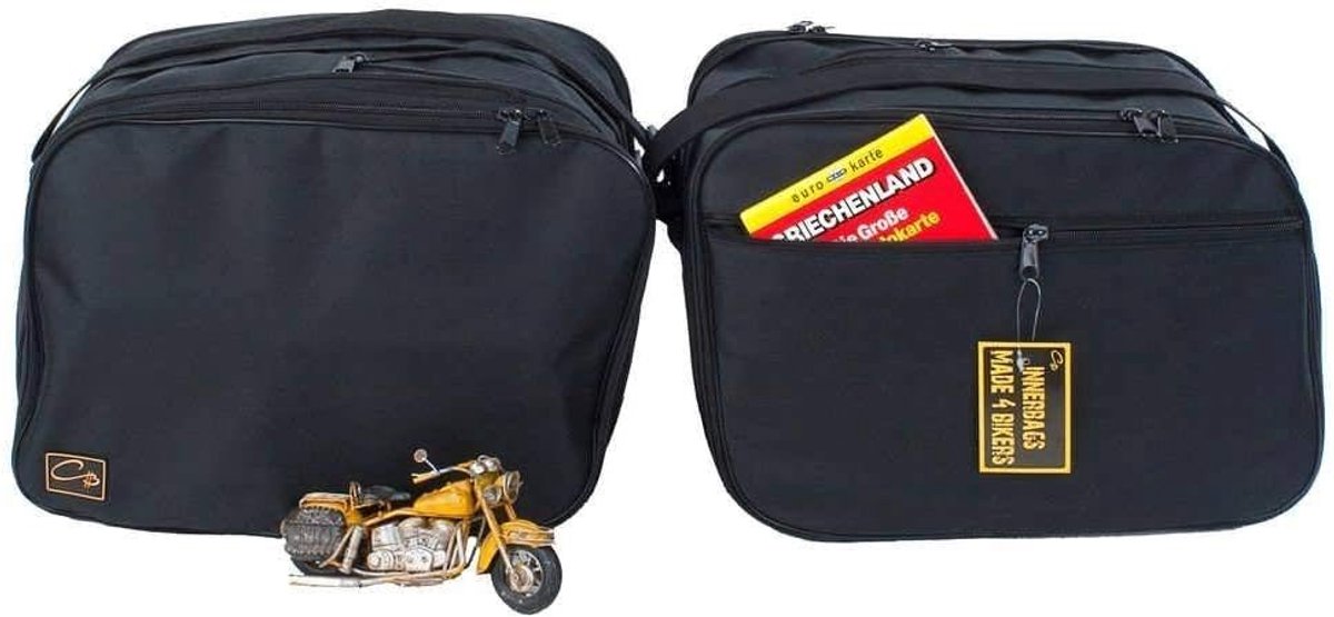 SnelShoppen - Touring Case Binnenzakken Geschikt voor BMW R1200RT R1200R K1200GT K1300GT - Handige Opberging, Jute en Plastic Tassen, Ideaal voor Reiz