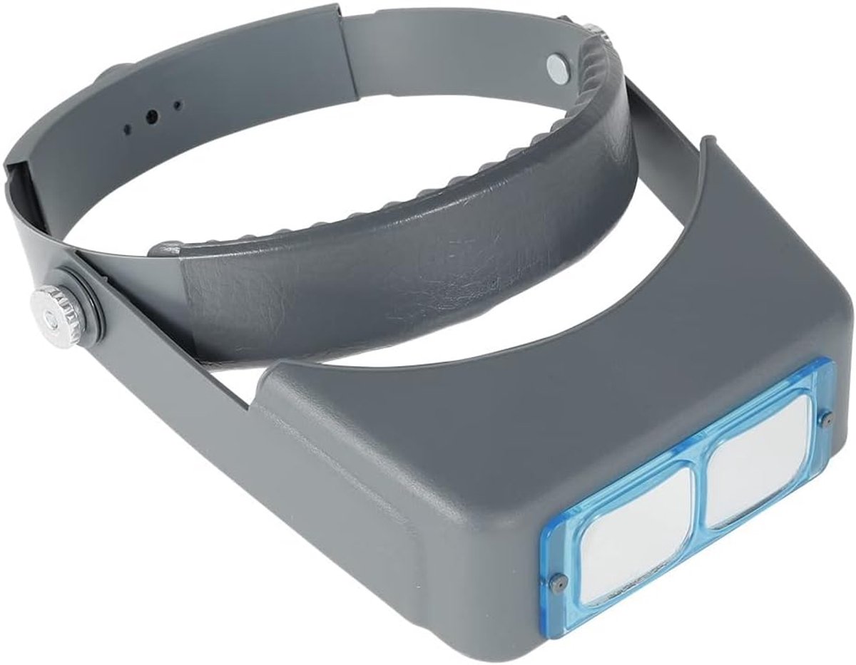 SnelShoppen - Glasses Magnifier op Hoofd HD Lens met 4 Verwisselbare Lensen voor Juwelen, Horloges, Klussen, Reparatie, Handwerken, Comfortabel, Verst