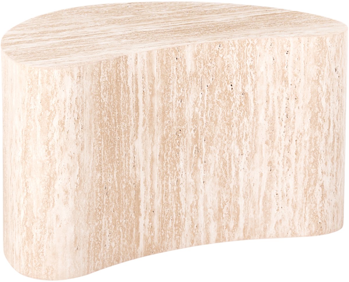 BILPA - Bijzettafel - Travertijneffect - MDF