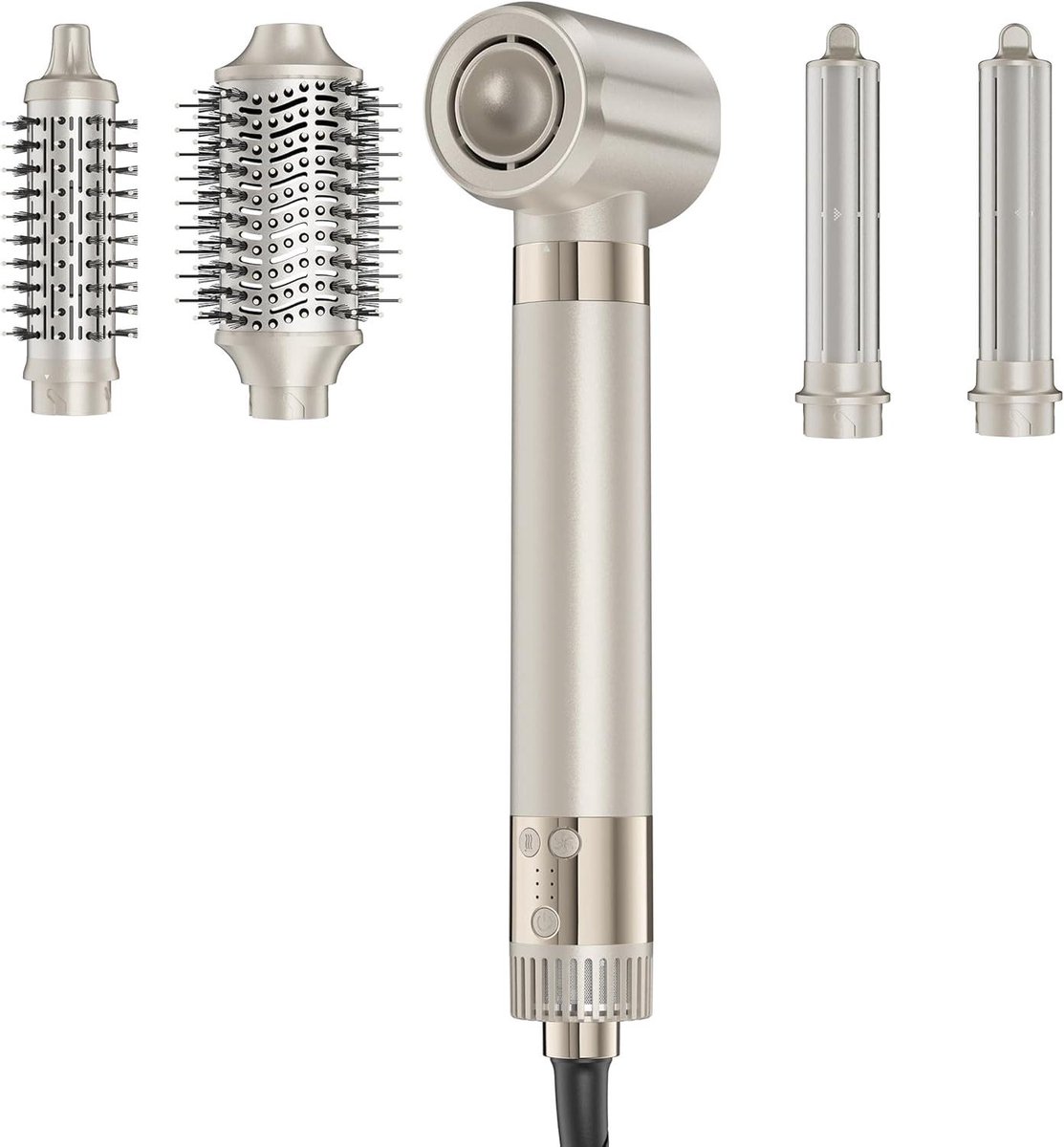 Haarstyler - Föhn Borstel - Dagelijks Haar Modelleren - Automatisch Krullend - 5-in-1 - Zwart