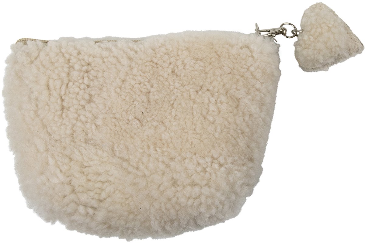 schaap wit etui met hartje 18cm