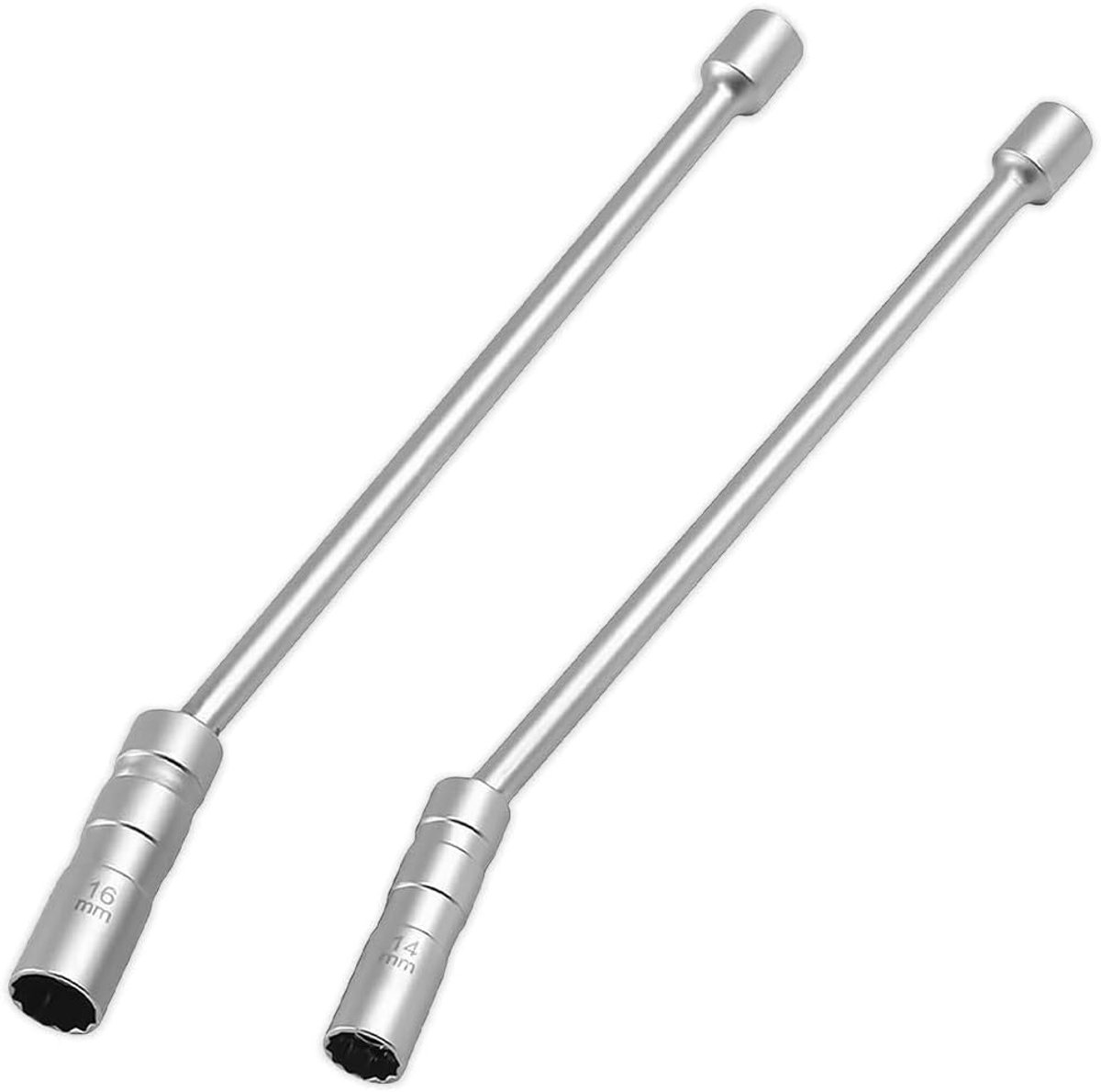 Bougie-verwijderingsdoppenset - Bougiesleutel - Magnetische - 360° Draaibare Bougiesleutel - 14 mm en 16 mm
