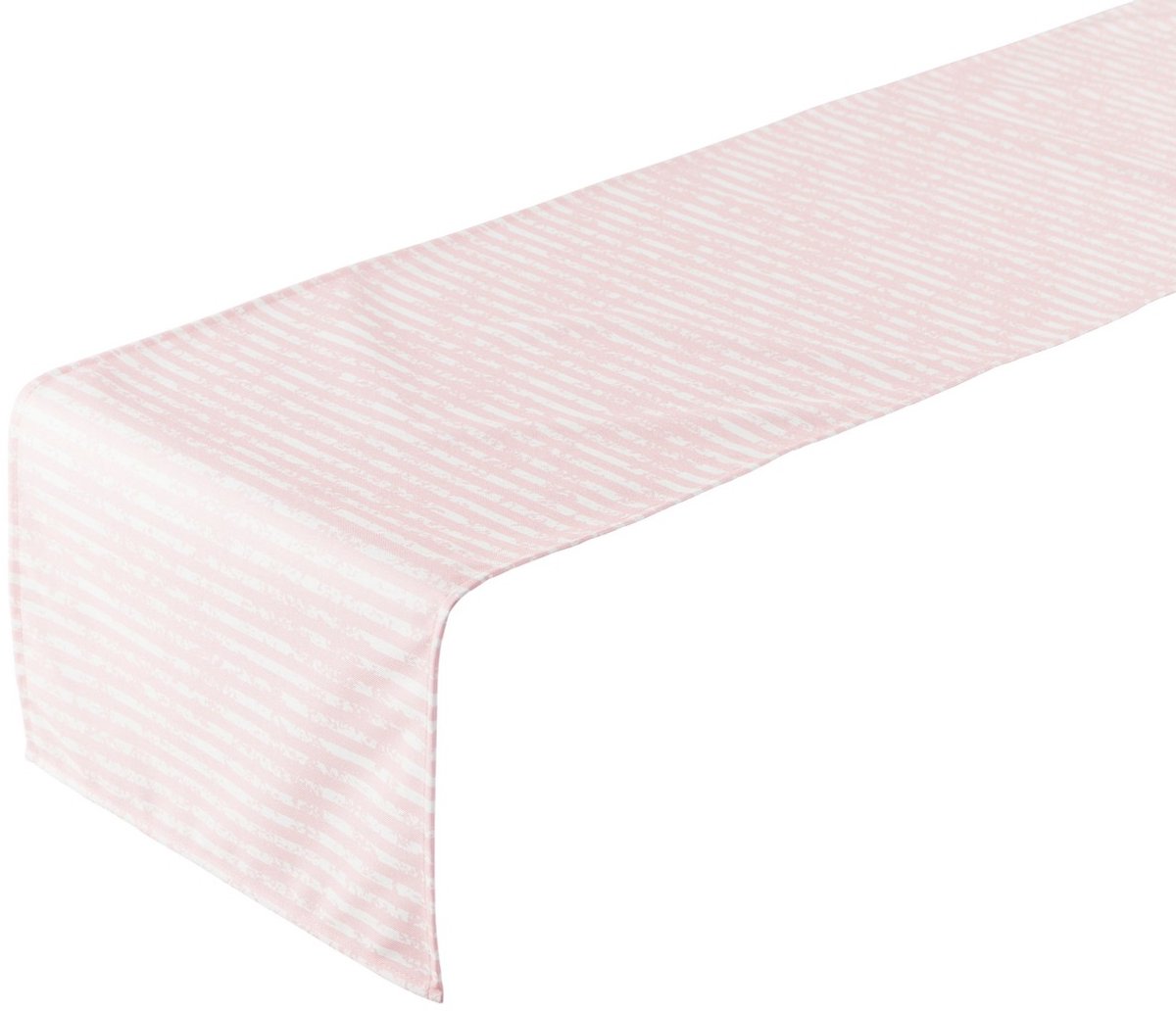 Little Stripes Outdoor Tafelloper l.roze 42x145cm