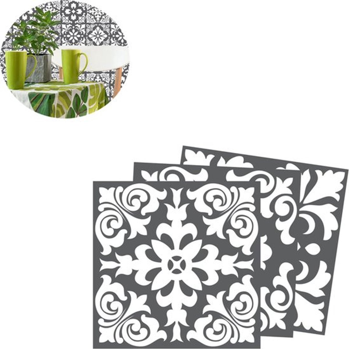 Plaktegels Zelfklevende Tegelstickers - 15x15cm - 24 Stuks PVC - Waterdicht En Hittebestendig - Eenvoudige DIY Keuken En Badkamer Muurdecoratie