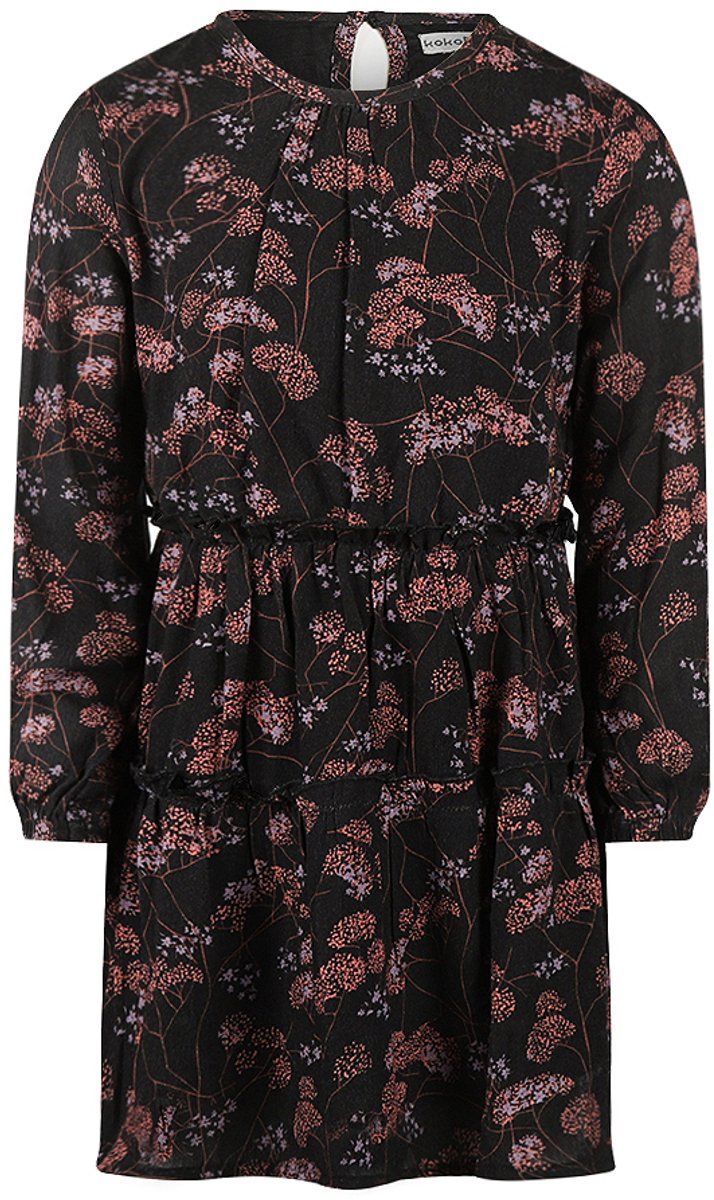 Koko Noko Meisjes Jurk - Faded black