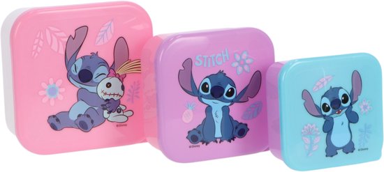 Lilo & Stitch lunchset; drinkfles, lunchbox en snackbox van Lilo & Stitch — afbeelding 2