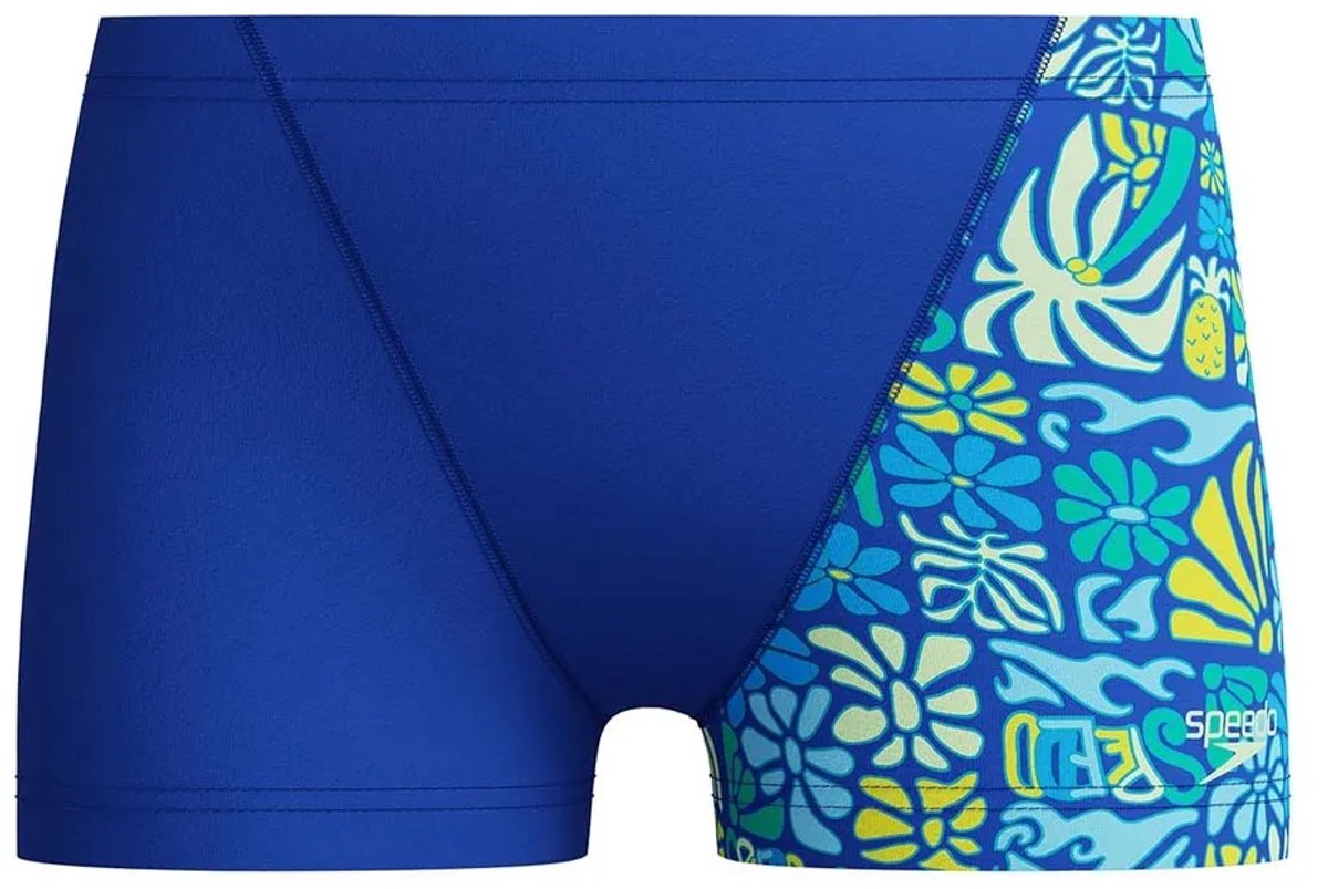 Speedo Print V-cut Zwemboxer Blauw 8 Years Jongen