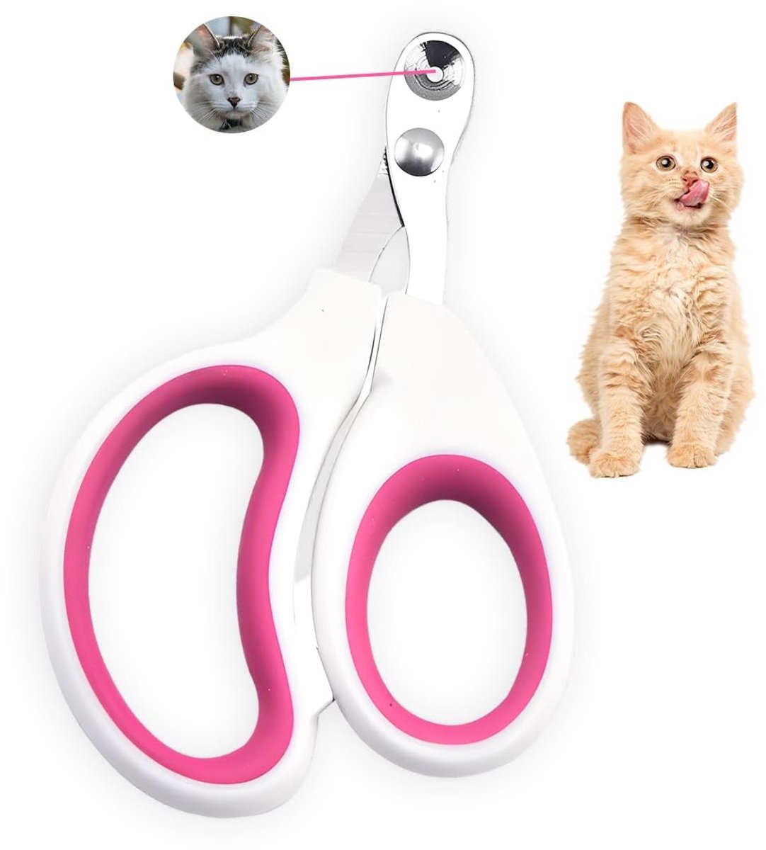 Dailygoods- Nagelknipper Professioneel - Nagelknipper Kat - Roestvrij Staal - Positioneringsgat - Veilig Ontwerp - Scherpe Messen - Kattennagelknipper