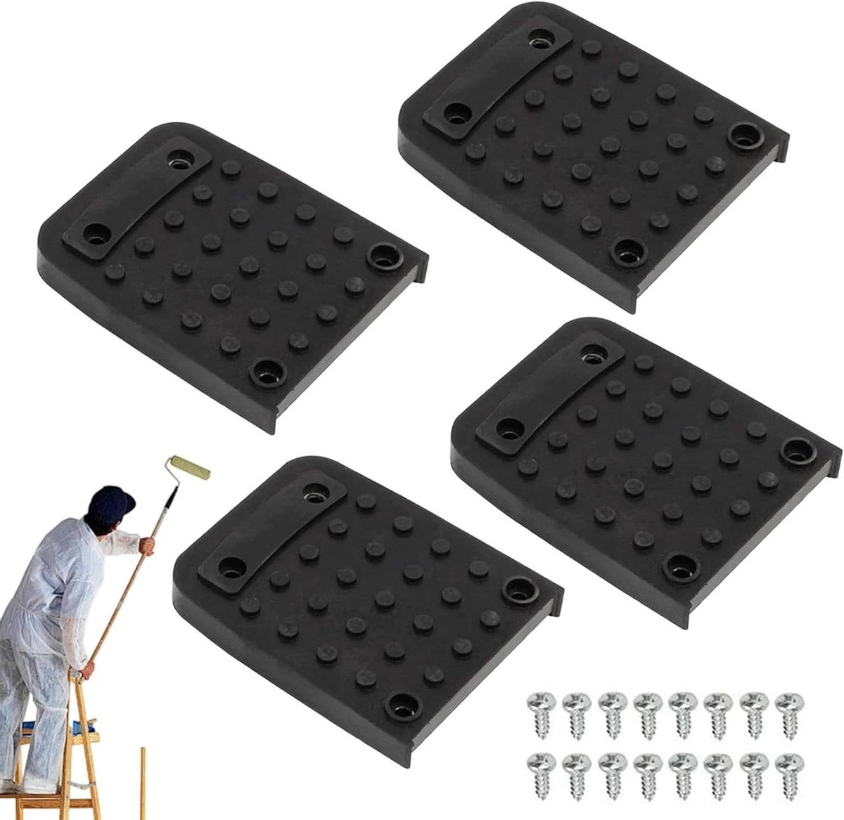 Gipsplaten Stilt Pads - Steiger Schoenen Rubber - Verhoogd Werk Veiligheid - Sterke Duurzaamheid Elastisch Rubber