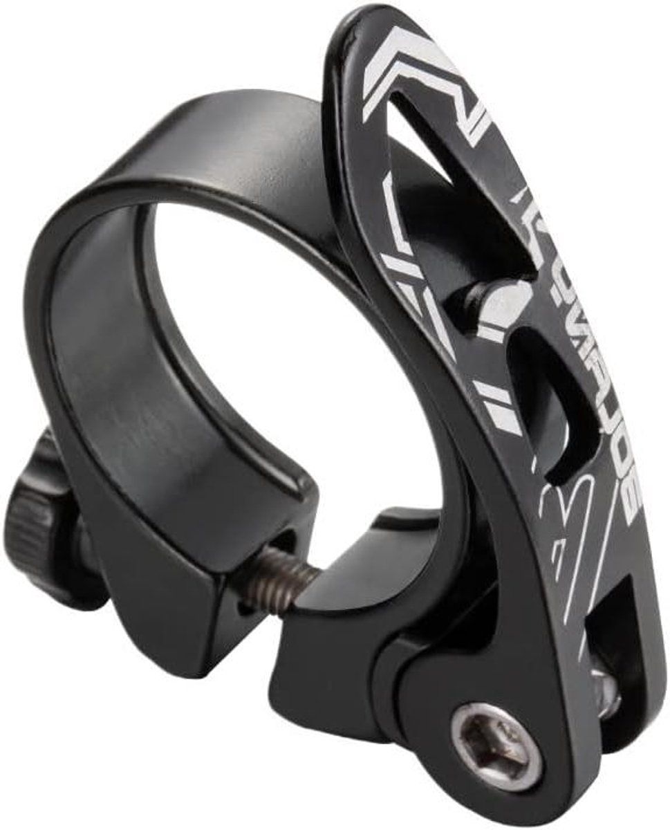 Fiets Zadelpen Klem - Zadelklem MTB - Veilig Fietsen - Quick Release - 318 mm - Zwart