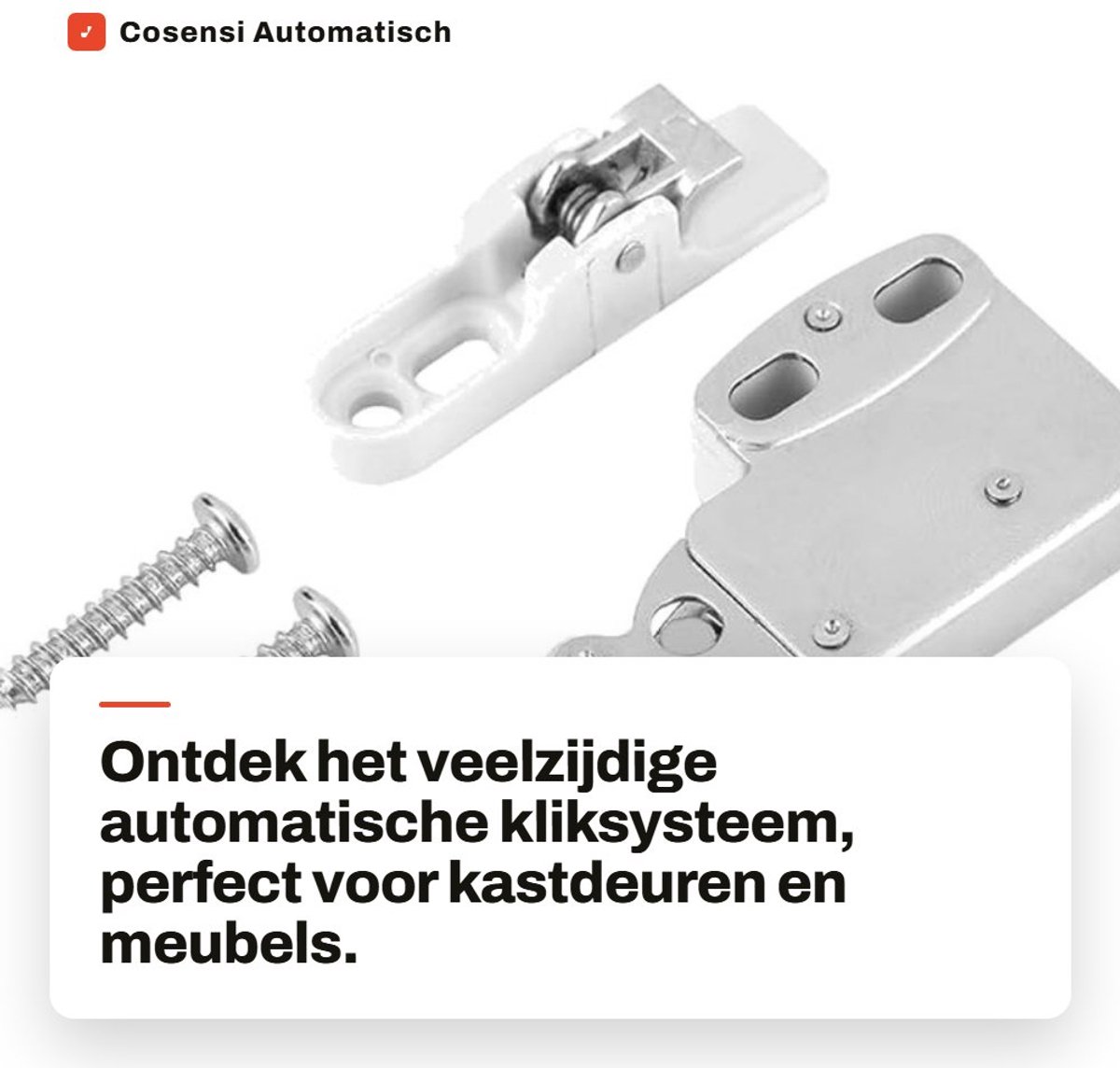 Dailygoods- Veiligheidsslot met drukknoppen - Deurslot binnendeur - Deurslot met sleutel - Kastdeurvergrendeling - Antislip - Vlamvertragend ABS-materiaal