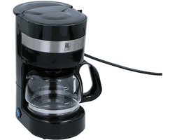 All Ride Koffiezetapparaat 24V - Koffiemachine Sigarettenaansteker Auto en Vrachtwagen - Koffie Machine Filter Koffie - Warmhoudfunctie - Koffiezetapparaat met Glazen Kan - Zwart