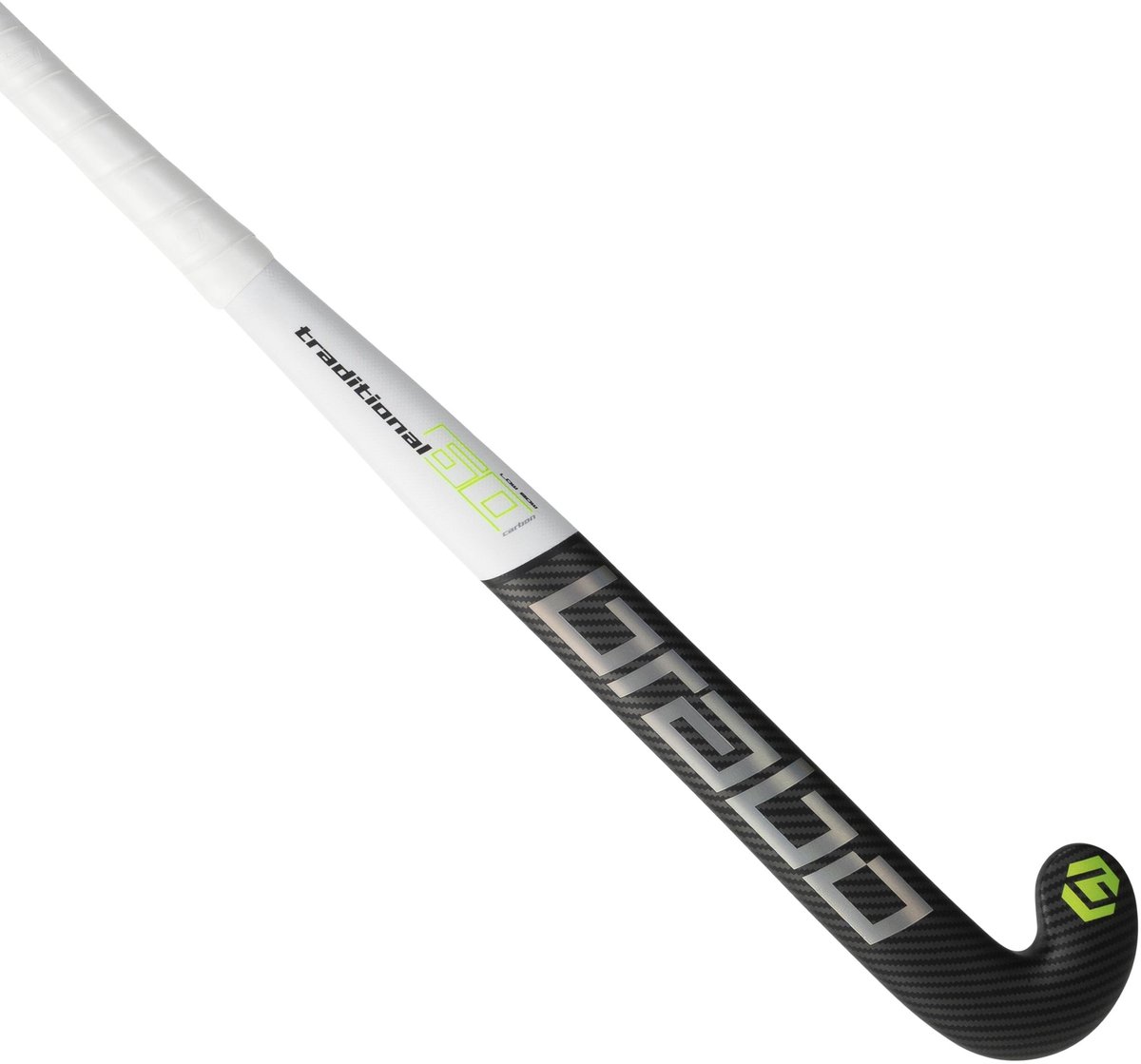Brabo Traditional Carbon 60 LB Bk/Gn Senior Hockeystick