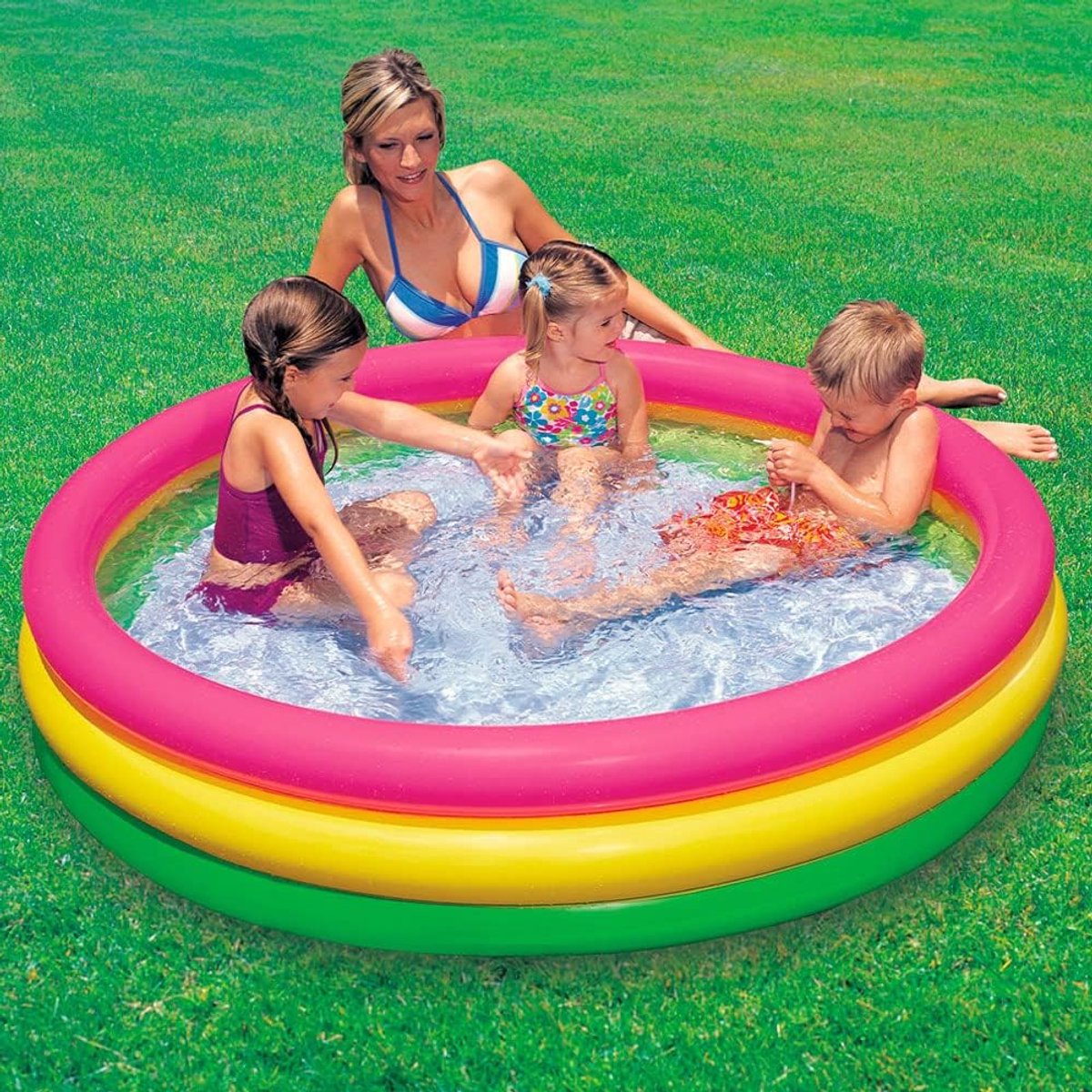 Intex Sunset Glow Opblaaszwembad - Ø 114 x 25 cm — afbeelding 2