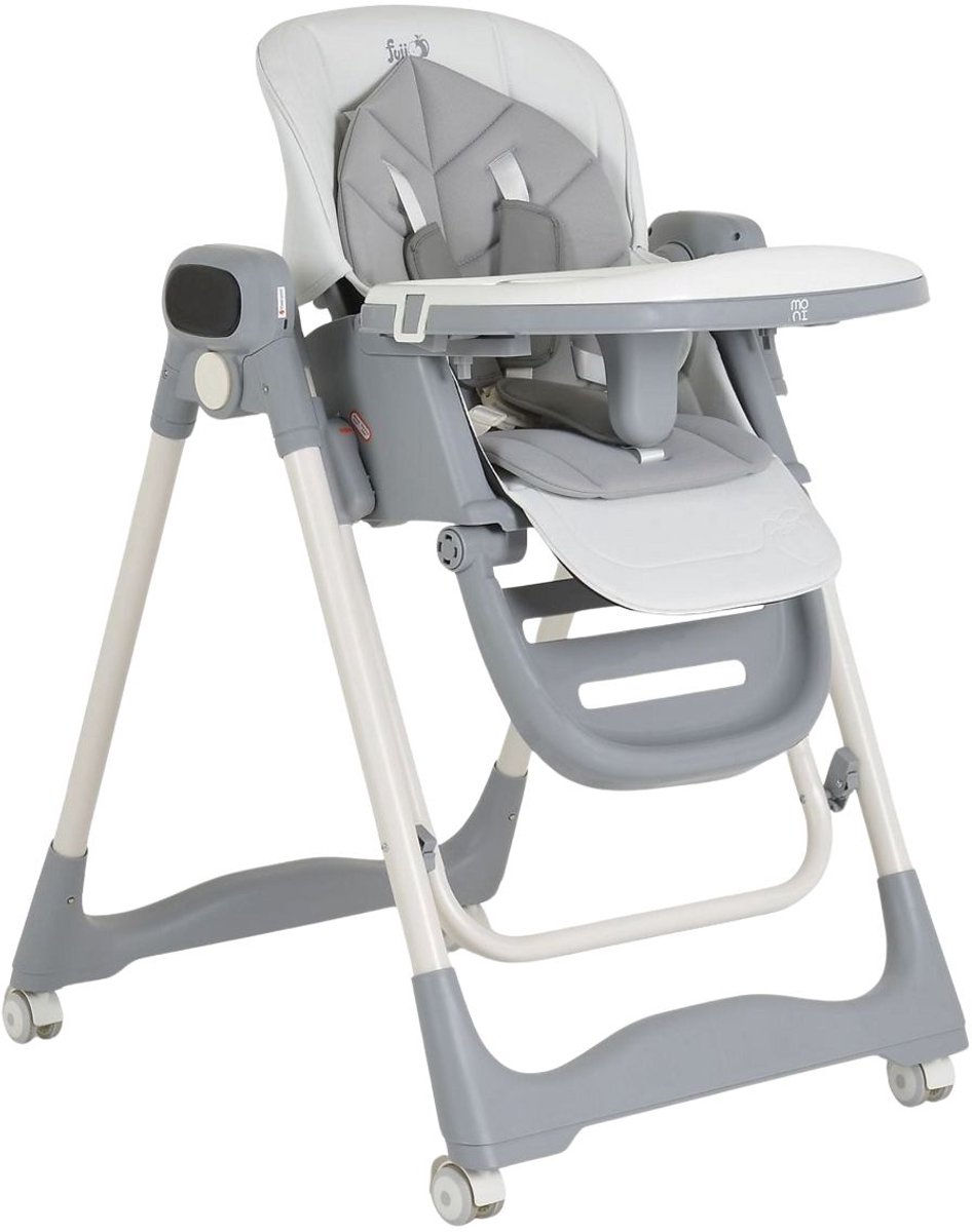 Moni Fuji Grey 2-in-1 Kinderstoel en Babyschommel incl. Slab