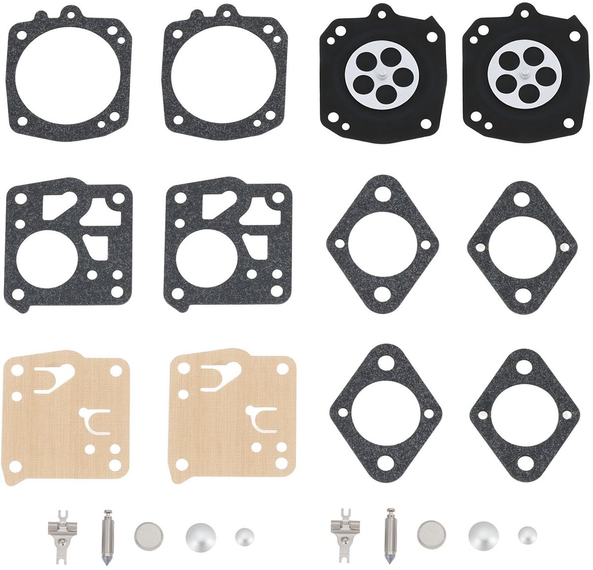 Dailygoods- Carburateur Rebuild Kit - Compatibel met Tillotson HS-232D/HS-232E/HS-236A - Duurzaam Materiaal - Verbeterde Motorprestaties - Eenvoudige Installatie - Inclusief Pakkingen/Membraan - Revisieset