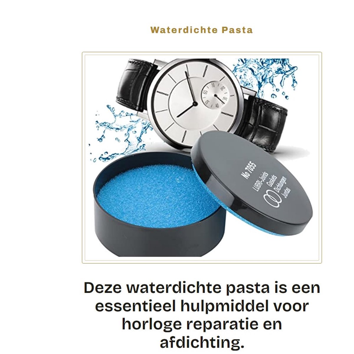 Dailygoods- Horlogeafdichting Waterdichte Pasta - Siliconen Vet - Horloge Reparatie - Afdichtmiddel - 3 Stuks - Duurzaam Gebruik - Horlogepasta