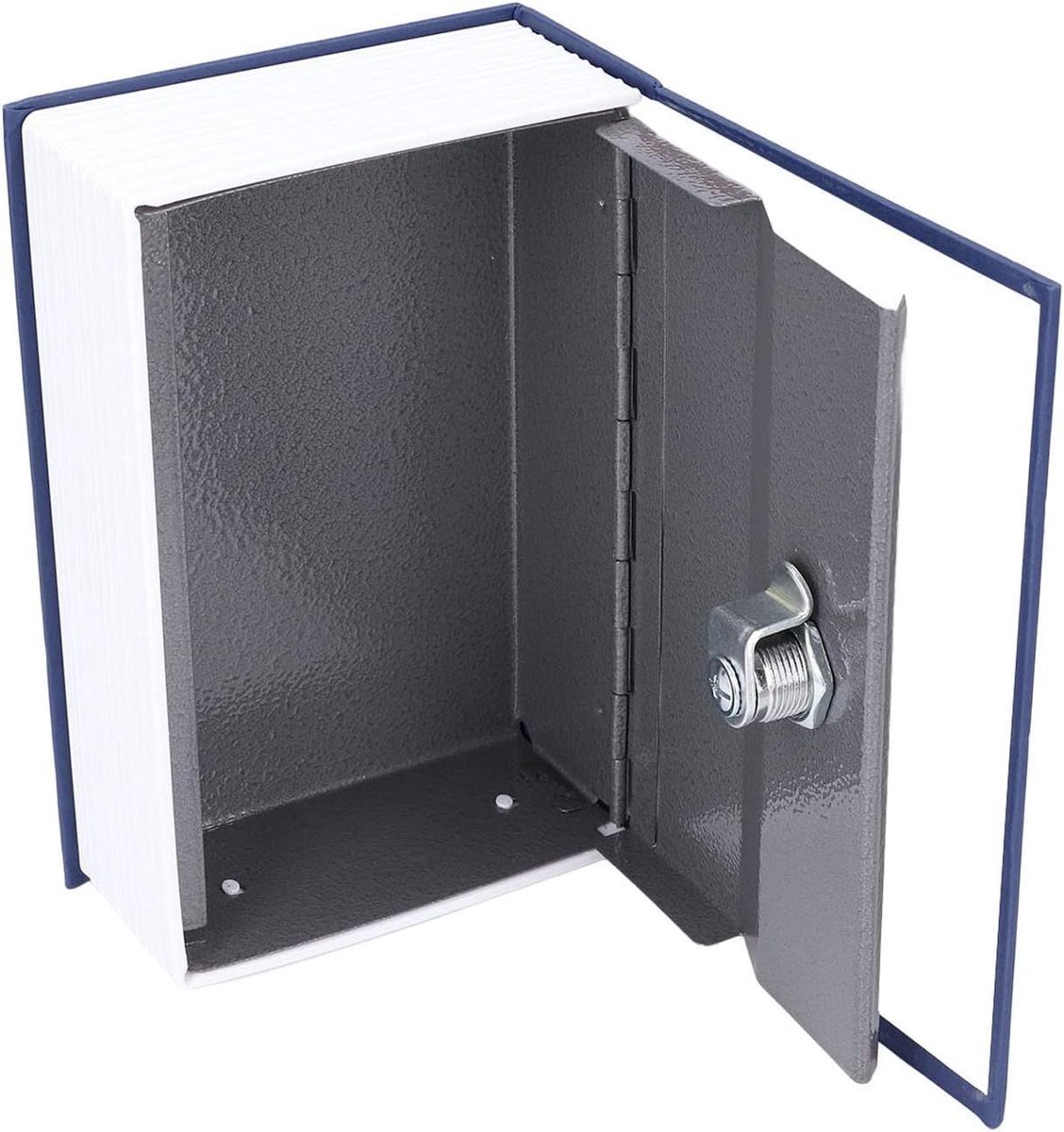 Decoratieve Kluis - Opbergdoos Boek Kluis - Waardevolle Spullen Beveiligen - Verstopt als Boek - 19x13x6 cm - Blauw