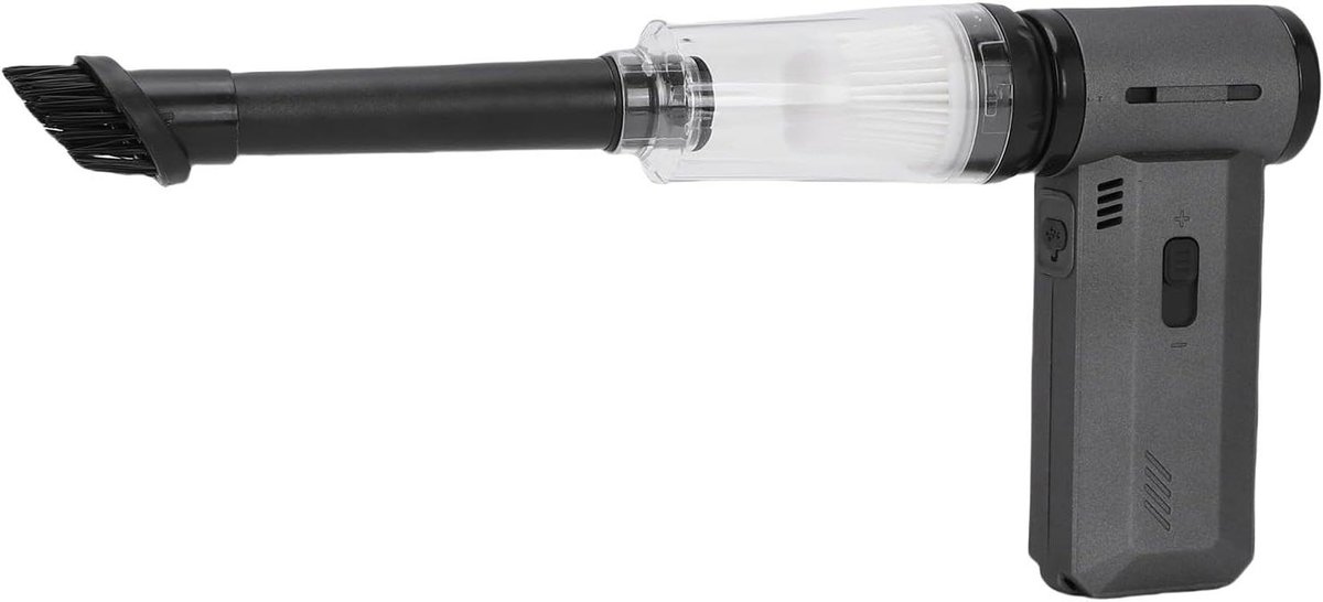 Elektrische Luchtblazer - Stofzuiger Draagbaar - Auto Reinigen - 130000rpm Turboblok - 24 x 17 x 6 cm - Zwart