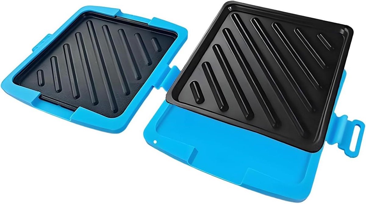 Magnetron Toaster - Sandwich Grill - Snelle Snacks Maken - Vaatwasmachinebestendig - 17 cm breed - Blauw