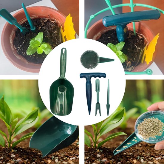 Zaad Dispenser Set - Planten Hulpmiddel - Efficiënt Zaaien - Compleet Gereedschap - 38 cm Lengte - Groen — afbeelding 3
