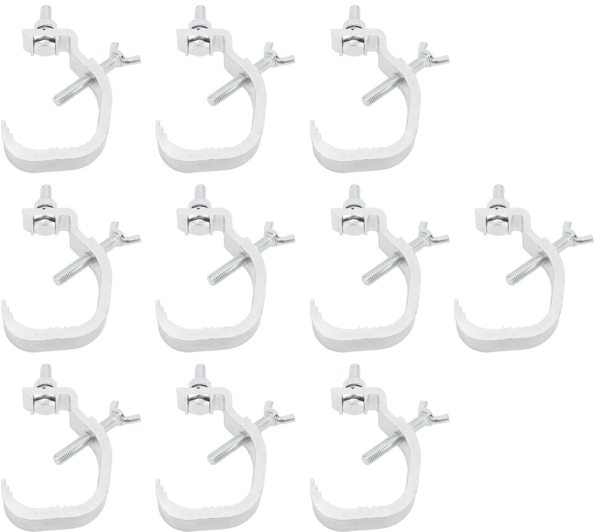 Dailygoods- Podiumlichtklemset 10-delig - Duurzaam Aluminium - Eenvoudig Te Installeren - Veilig en Betrouwbaar - Geschikt Voor Bewegend Hoofdlicht - Premium Kwaliteit - Lichtklem