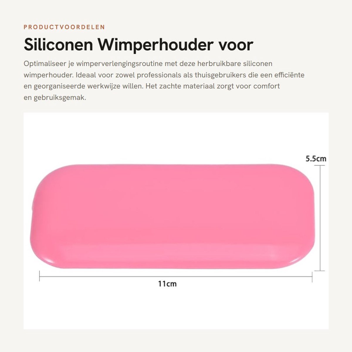 Dailygoods- Wimperhouder Siliconen - Herbruikbare Valse Wimperhouder - Pads voor Wimperverlenging - Palet voor Wimpers - Sterke Hechting - Comfortabel Gebruik - Wimperpad