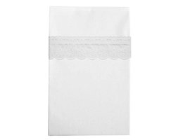 Cottonbaby wieglaken - wit - broderie groot - 75x90 cm