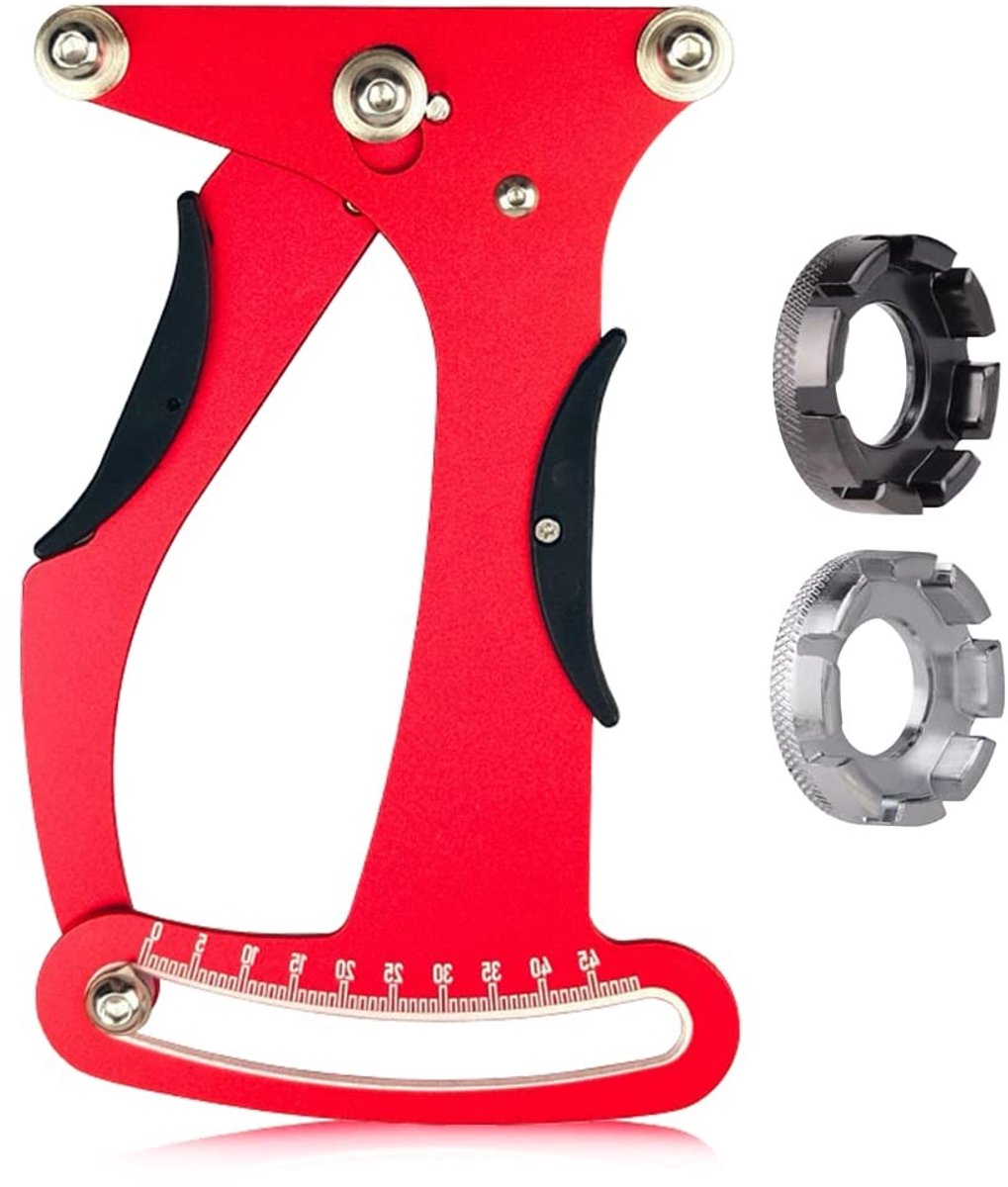 Dailygoods- Spakenmeter Aluminium - Spaken Spanningstool - Tensionmeter - Verstelbaar - Draagbaar - 21 x 15 x 5 cm