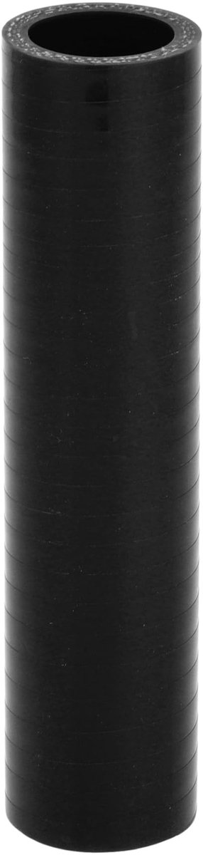 Dailygoods- Koelvloeistofslang 127 mm - Siliconen - Binnendiameter 22 mm - Temperatuurbestendig tot 300 °C - Meerlaags geweven - Zwart - Siliconenslang